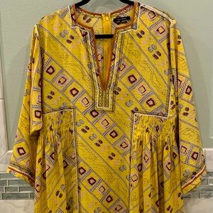 Isabell Marant silk geometric print Thurman dress.